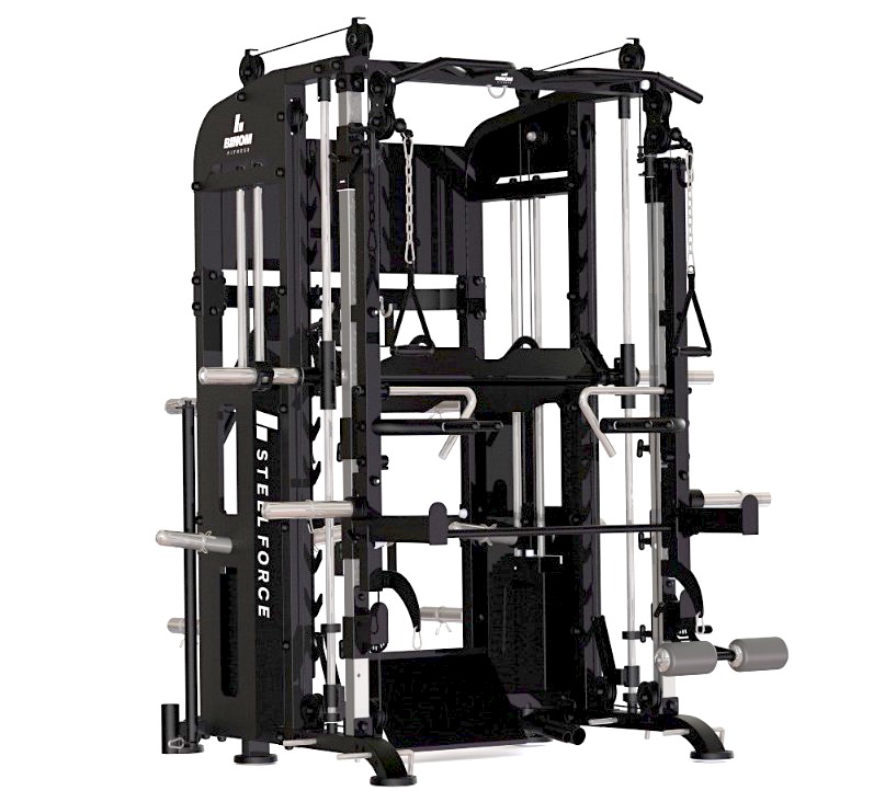 Multigym B21-V2 Double Pulley, Multipower, Leg Press, Dips and Accessories